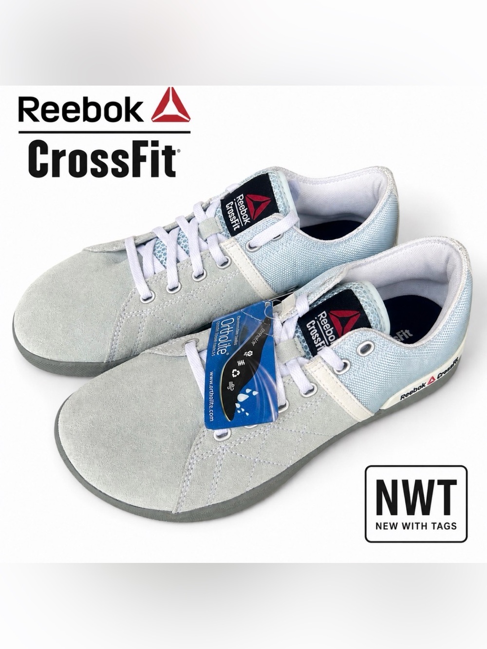 Reebok CrossFit RCF Lite Lo TR Women 8 Blue Leather NWT Training Shoes HIIT NEW